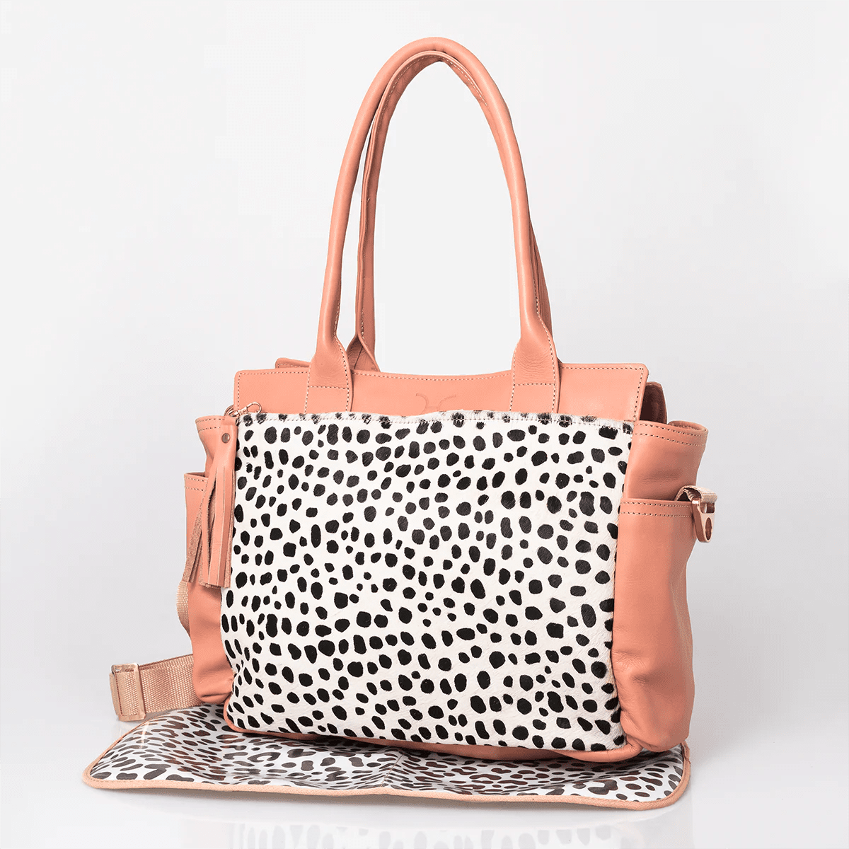 Thandana Noa Leather Handbag | Print Faux Fur - KaryKase