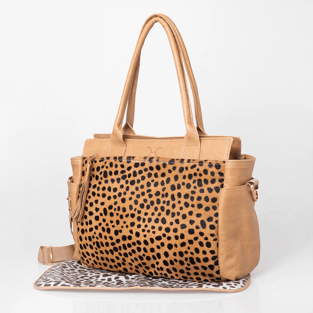 Thandana Noa Leather Handbag | Print Faux Fur - KaryKase