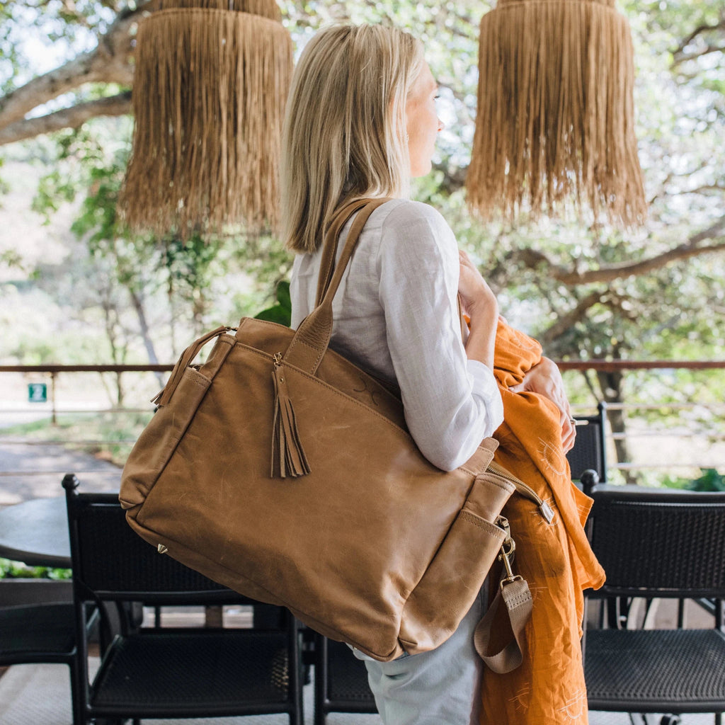 Thandana Noa Leather Handbag | Print Faux Fur - KaryKase