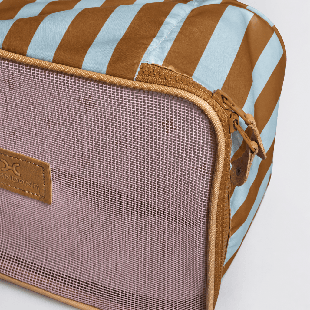 Thandana Travel Luggage Organiser Pods - 6 Piece Set | Coastal Stripe - Blue - KaryKase