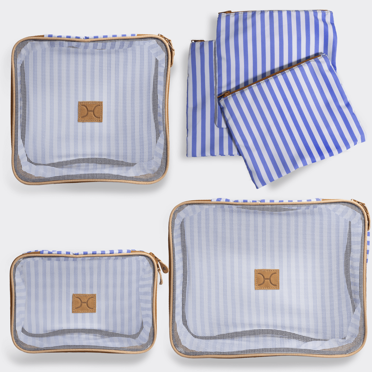 Thandana Travel Luggage Organiser Pods - 6 Piece Set | Linear - Jet - KaryKase