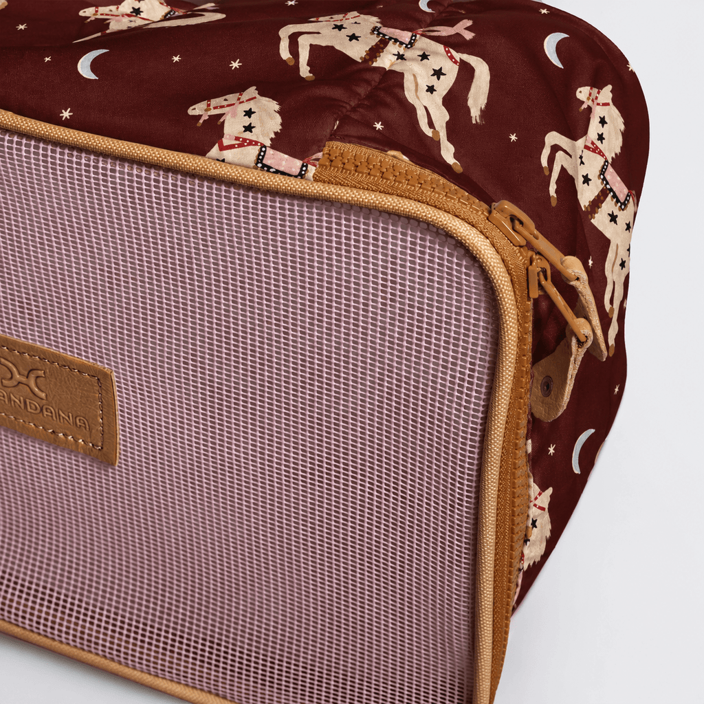 Thandana Travel Luggage Organiser Pods - 6 Piece Set | Midnight Pony - Cherry - KaryKase