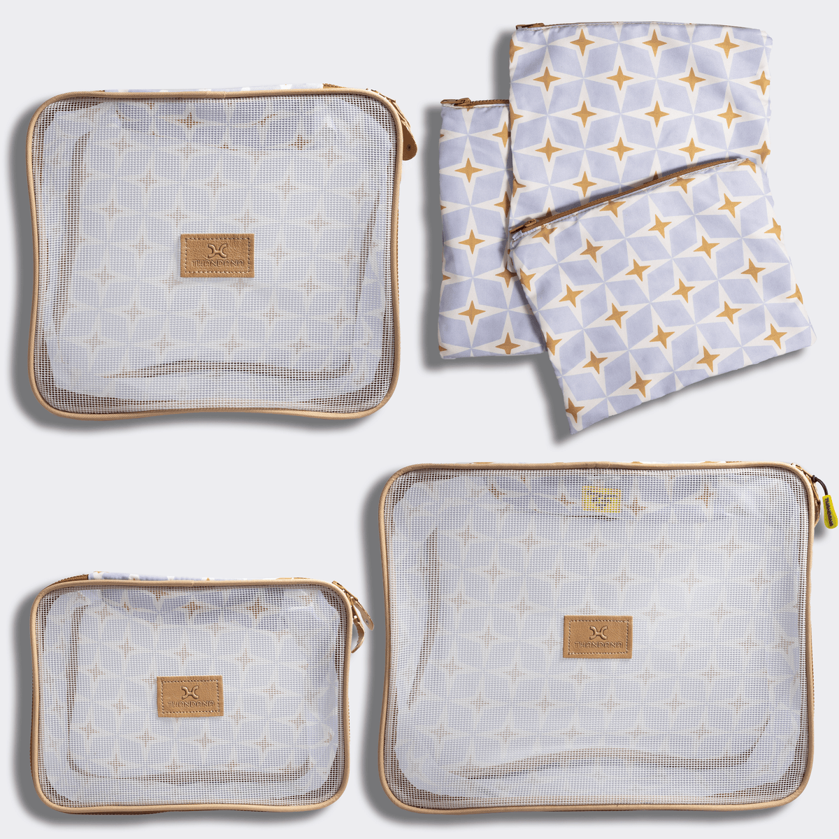 Thandana Travel Luggage Organiser Pods - 6 Piece Set | Nova - Mist - KaryKase