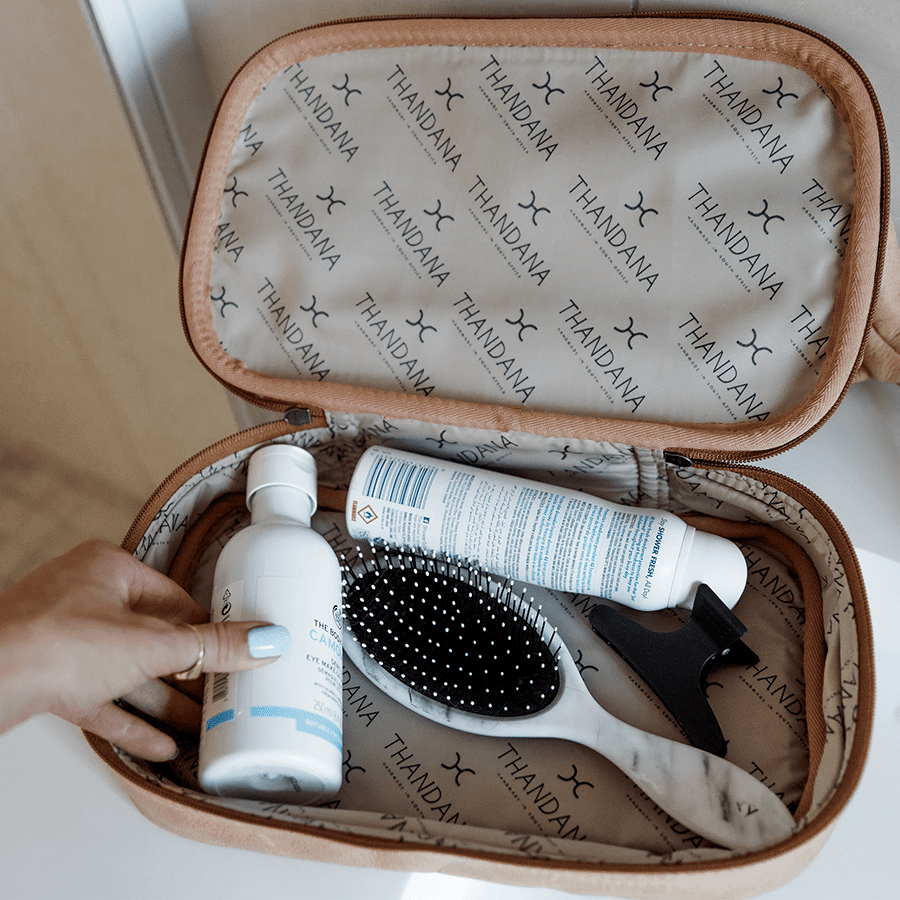 Thandana Unisex Leather Wash Bag - KaryKase