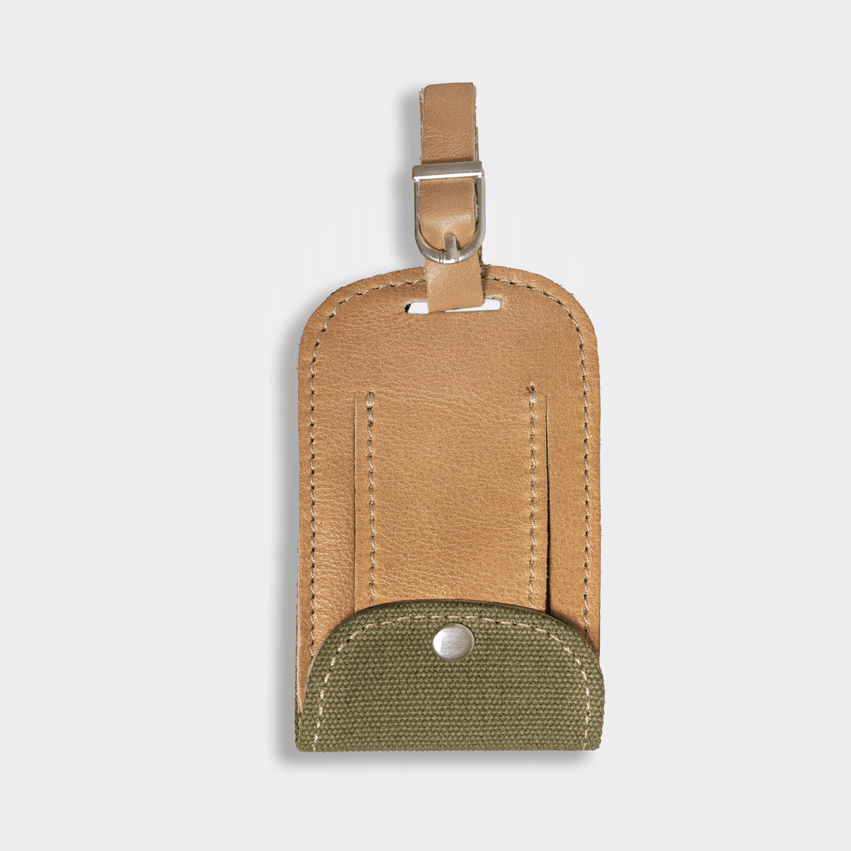 Thandana Wax Canvas & Leather Luggage Tag - KaryKase