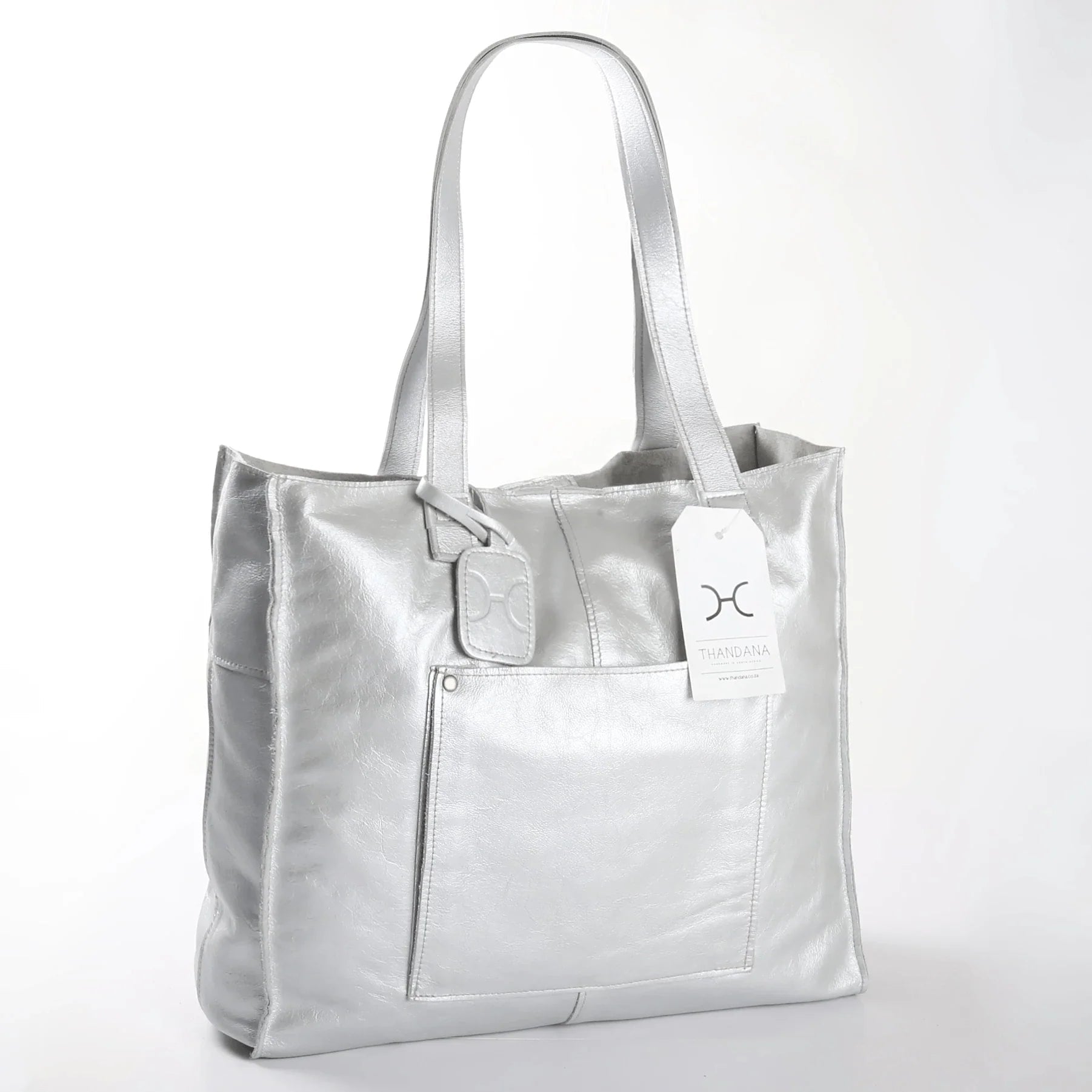 Thandana Zippered Tote Leather Handbag - KaryKase