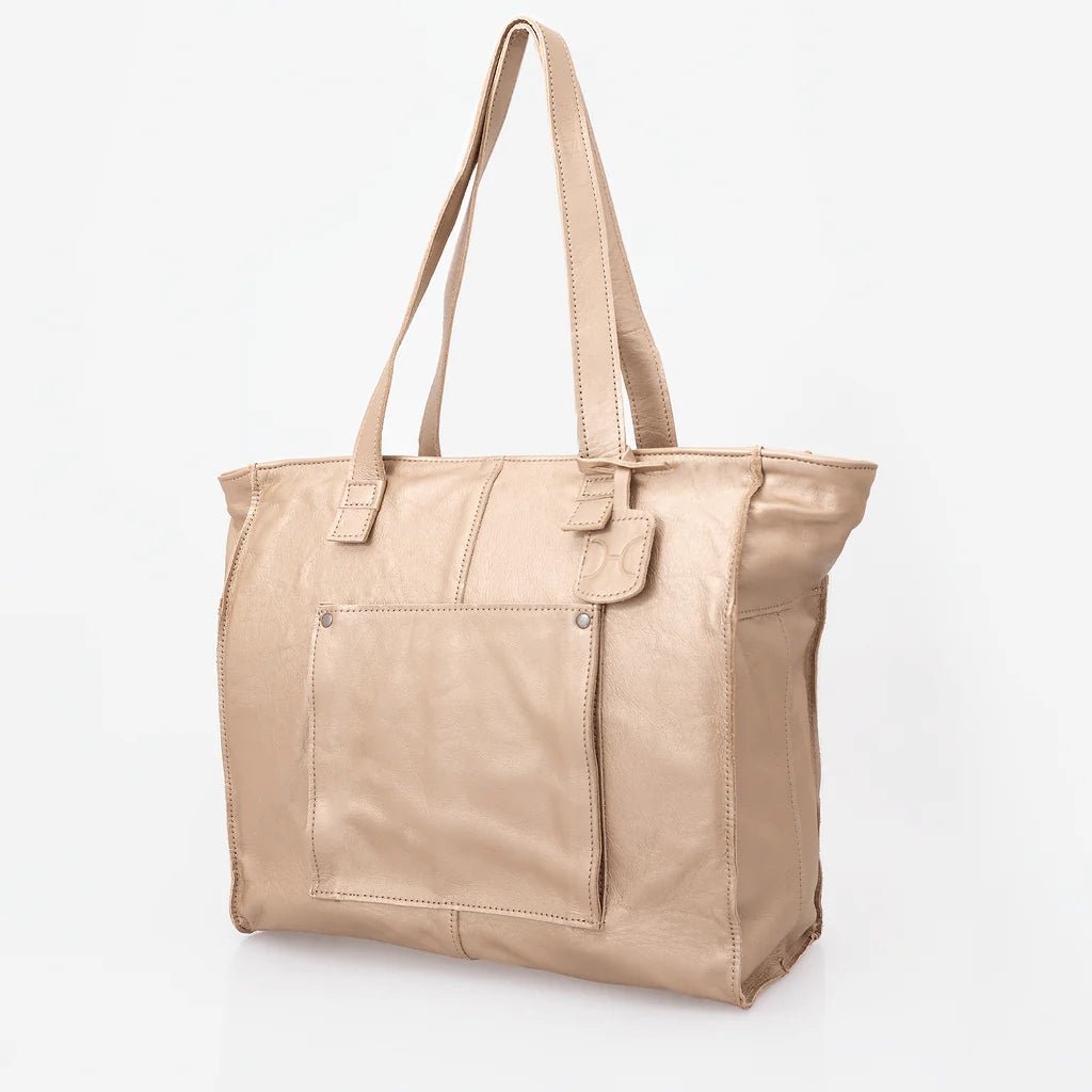Thandana Zippered Travel Tote Leather Handbag - KaryKase
