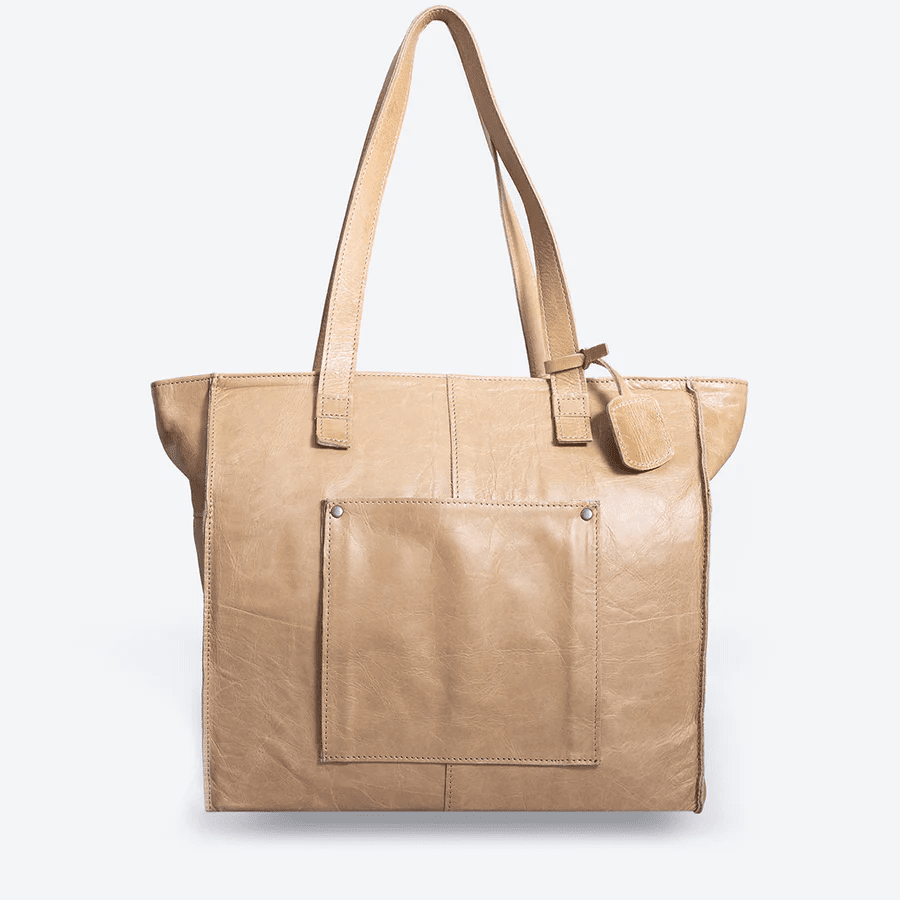 Thandana Zippered Travel Tote Leather Handbag - KaryKase