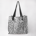 Cheetah Black spot White leather
