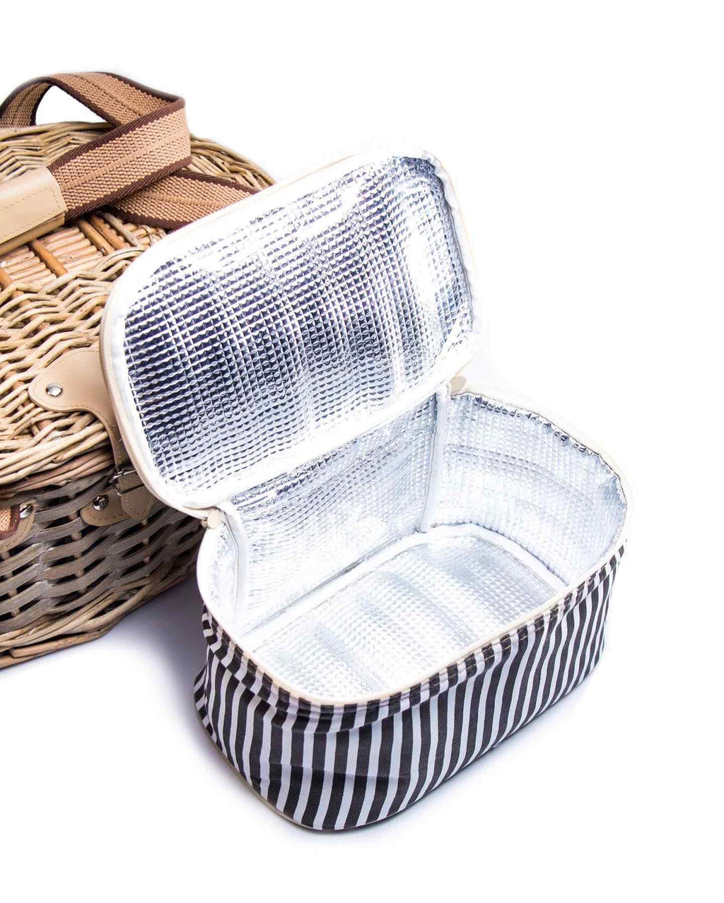 Yuppie Gift Baskets Ivory Picnic Basket - KaryKase