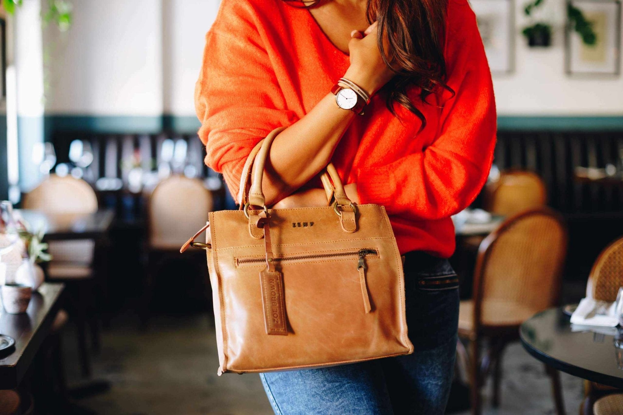 Zemp Bastille Grab and Go Handbag | Chestnut - KaryKase