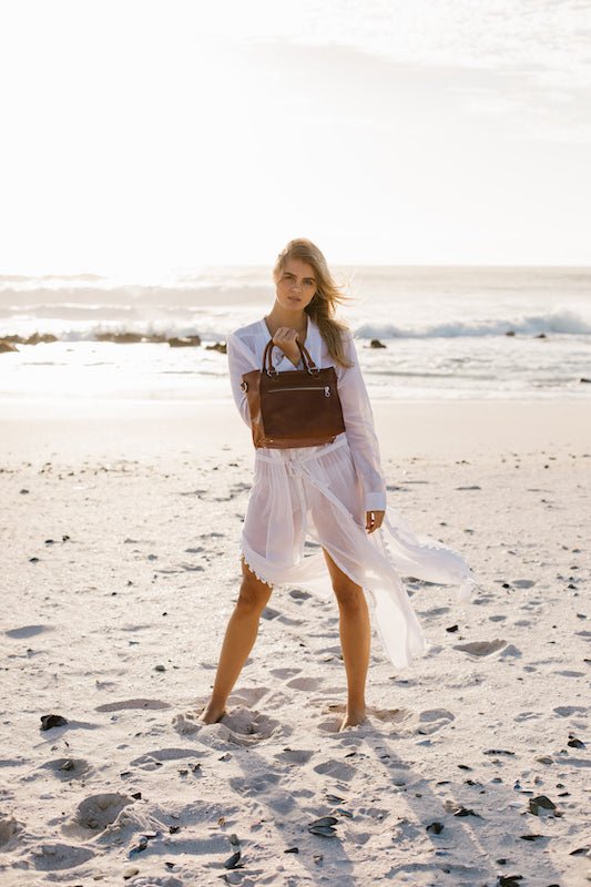 Zemp Bastille Grab and Go Handbag | Waxy Brown - KaryKase