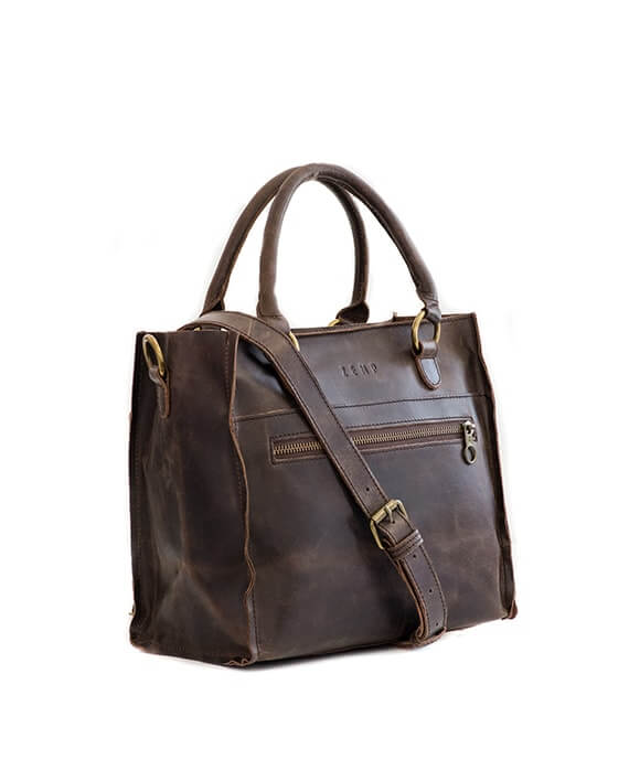 Zemp Bastille Grab and Go Handbag | Waxy Brown - KaryKase