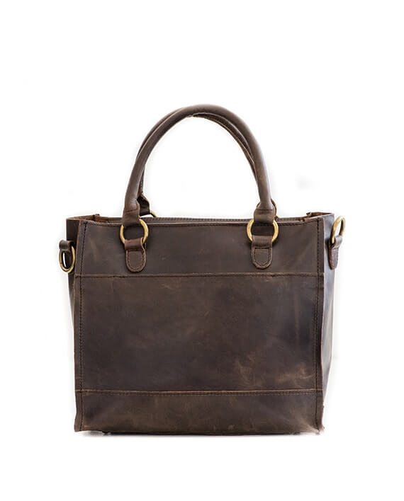 Zemp Bastille Grab and Go Handbag | Waxy Brown - KaryKase