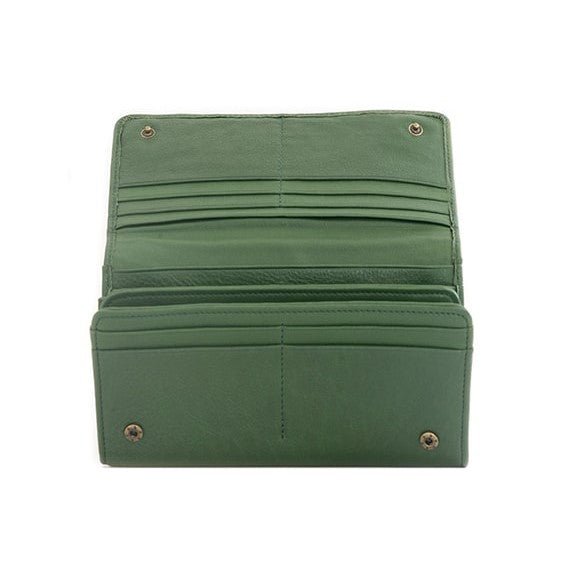 Zemp Claire 10 CC Wallet - Purse | Forest Green - KaryKase