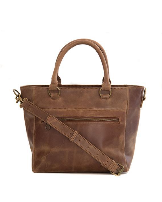 Zemp Paris Grab Handbag | Waxy Tan - KaryKase